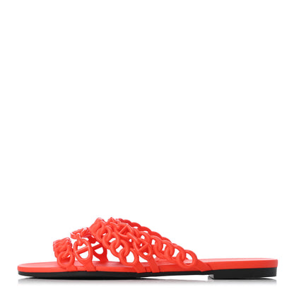 Hermes Rubber Chaine d'Ancre Nude Sandals 36 Pavot 1 of 7