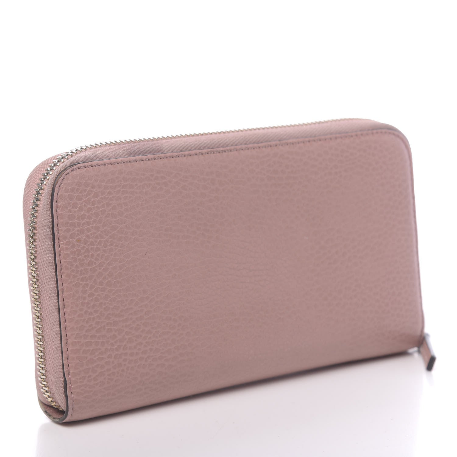 Gucci Dollar Calfskin GG Zip Around Wallet Soft Pink 3 of 11