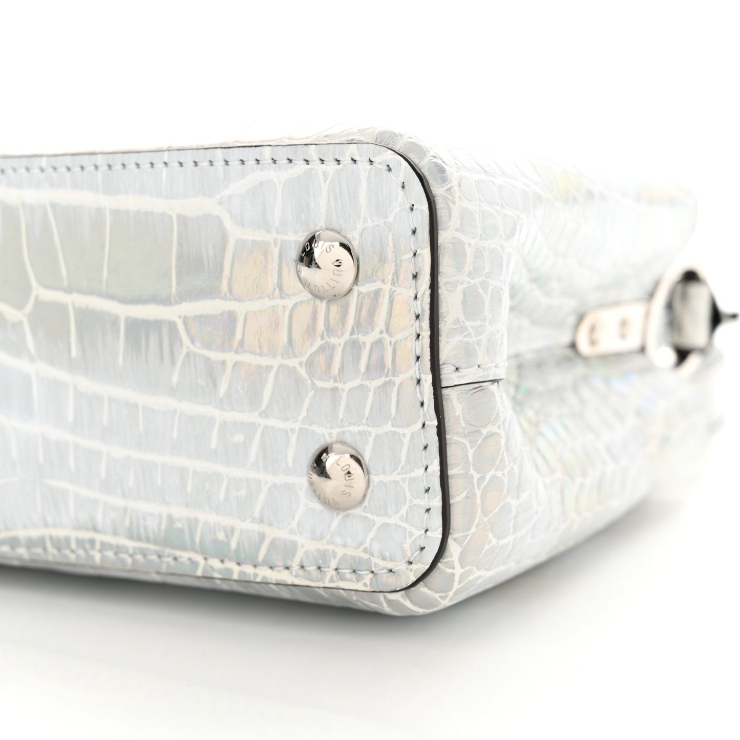 Alligator Mini Capucines Silver