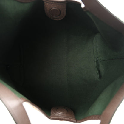 Gucci Monogram Web Small Giglio Tote Beige Dark Brown 6 of 10