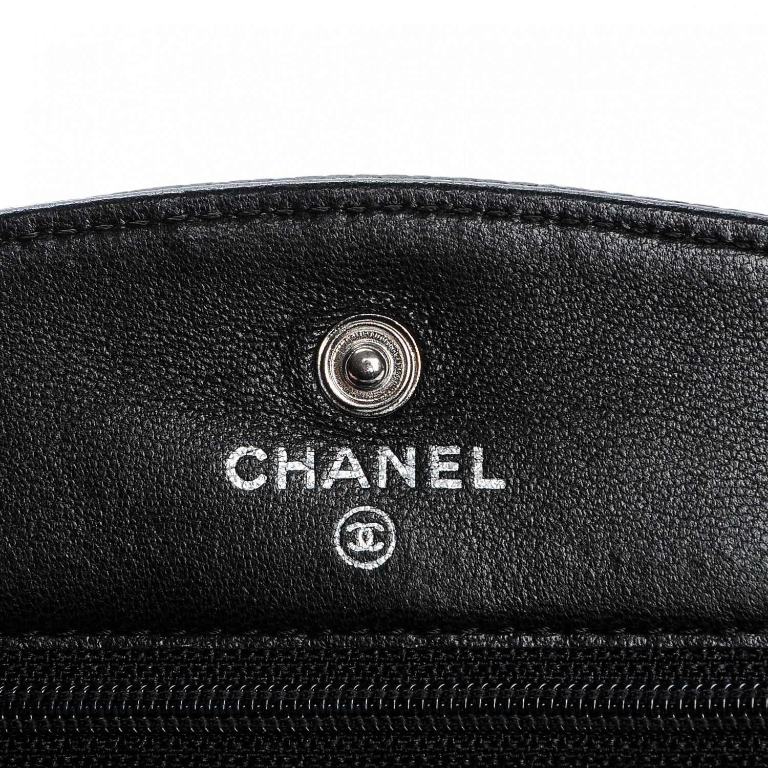 Chanel Caviar Timeless CC Wallet On Chain WOC Black 6 of 8