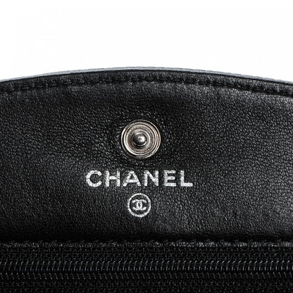Chanel Caviar Timeless CC Wallet On Chain WOC Black 6 of 8