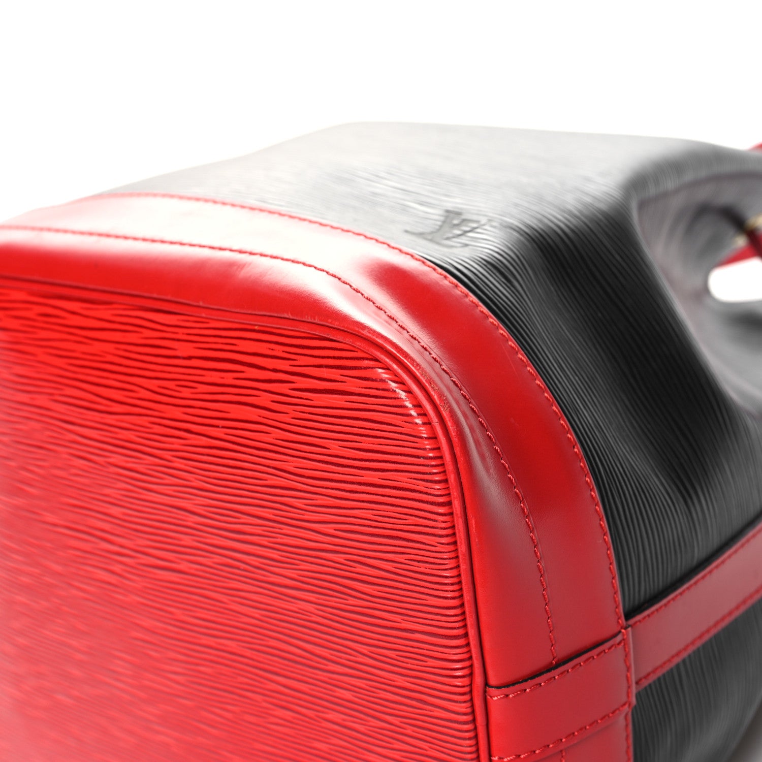 Louis Vuitton Epi Bi-Color Noe Castillan Red Black 9 of 11