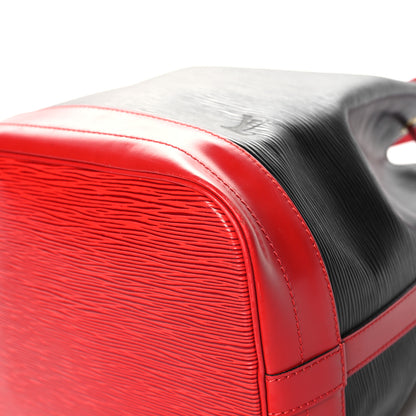 Louis Vuitton Epi Bi-Color Noe Castillan Red Black 9 of 11