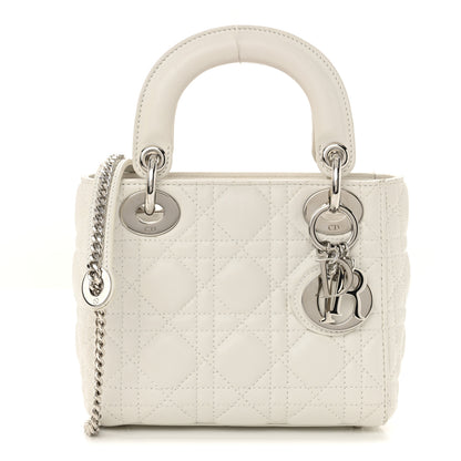 Christian Dior Lambskin Cannage Mini Lady Dior White 1 of 14