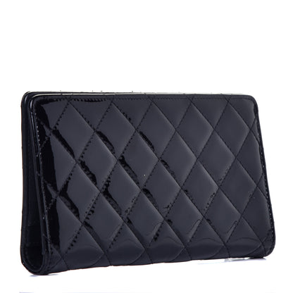 Chanel Patent Quilted Brilliant Yen Wallet Black 3 of 8