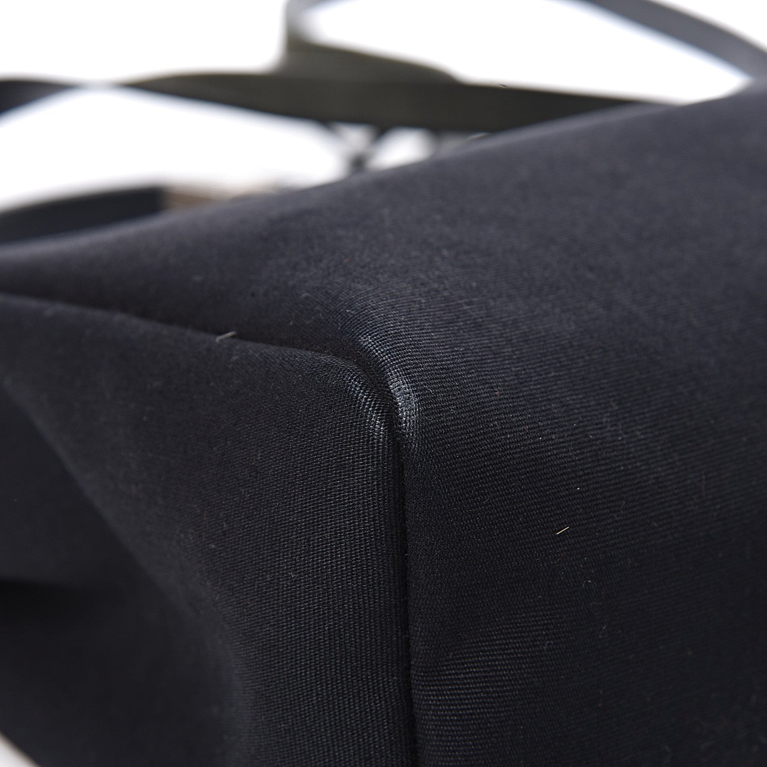 Hermes Toile Vache Calfskin Herbag 30 PM Black Natural 27 of 30
