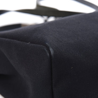 Hermes Toile Vache Calfskin Herbag 30 PM Black Natural 27 of 30