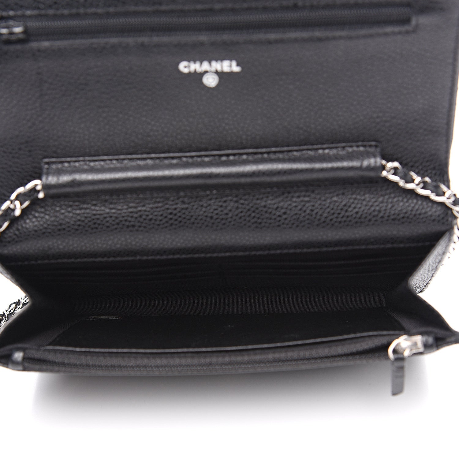 Chanel Caviar Quilted Wallet On Chain WOC Black 4 of 11
