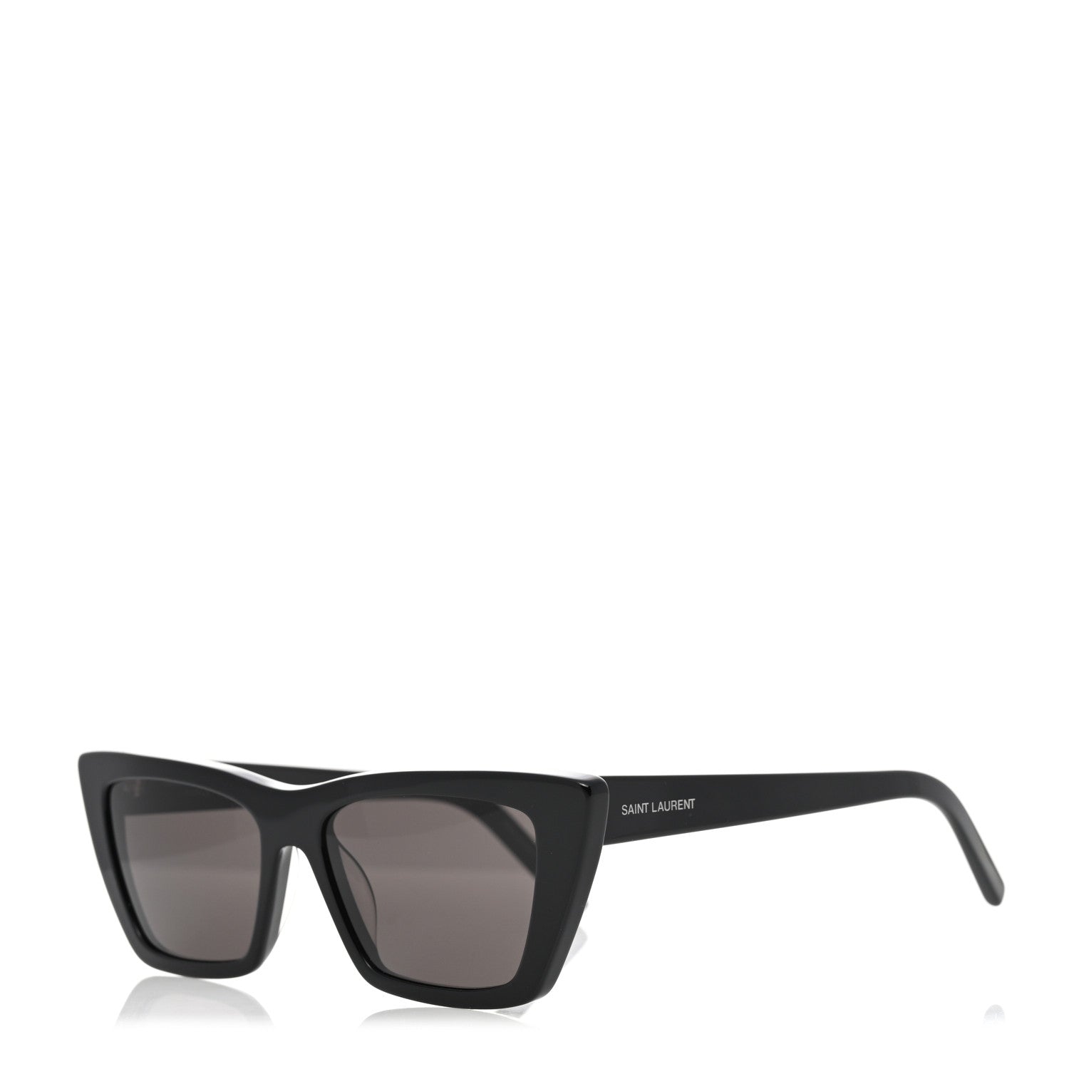 Saint Laurent Mica SL 276 Acetate Cat Eye Sunglasses Black 1 of 8