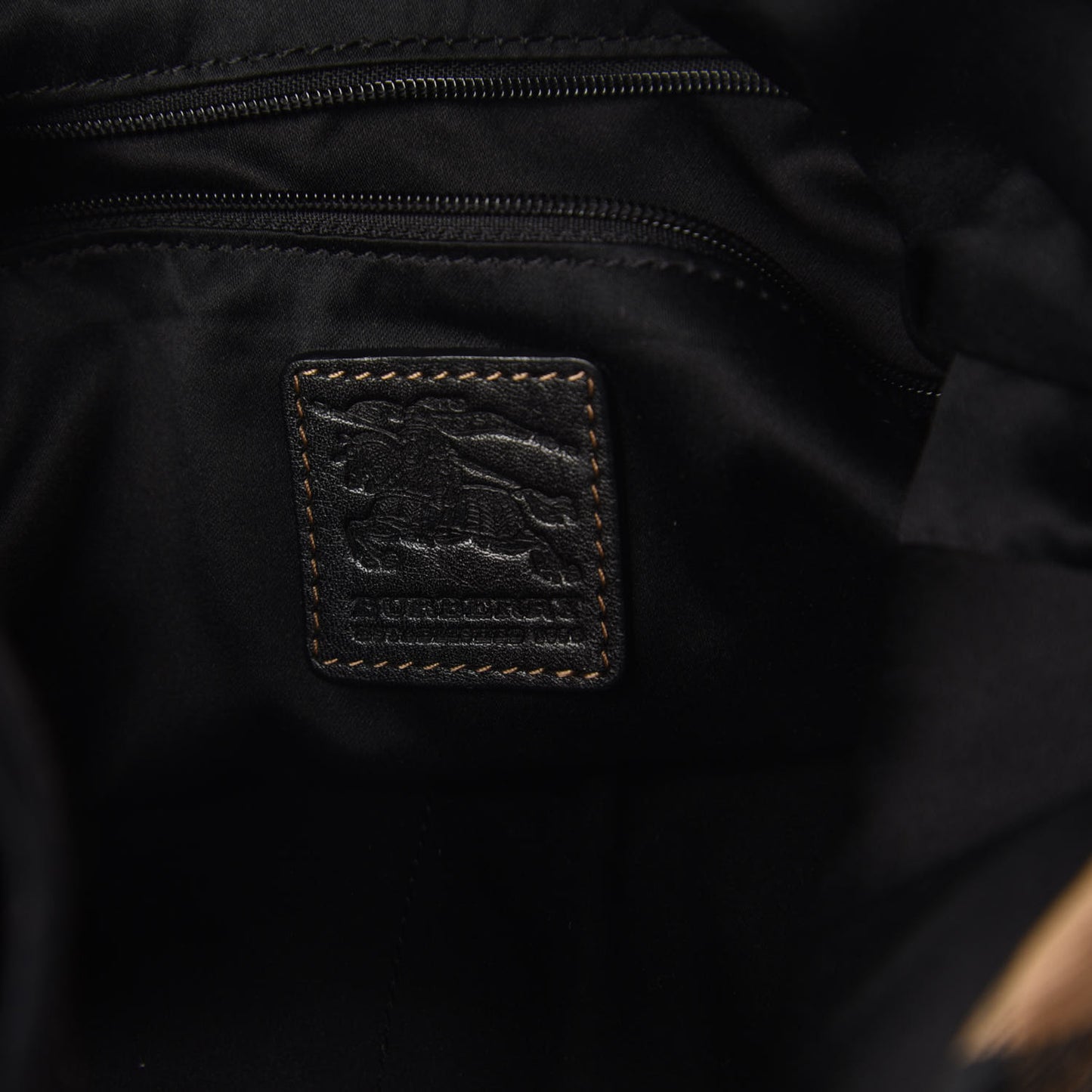 Calfskin Nova Check Trim Hobo Black