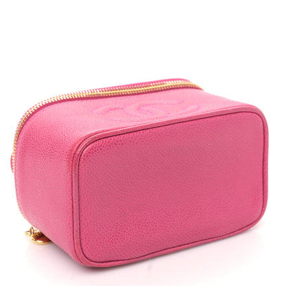 Chanel Caviar Vanity Cosmetic Case Pink 4 of 11