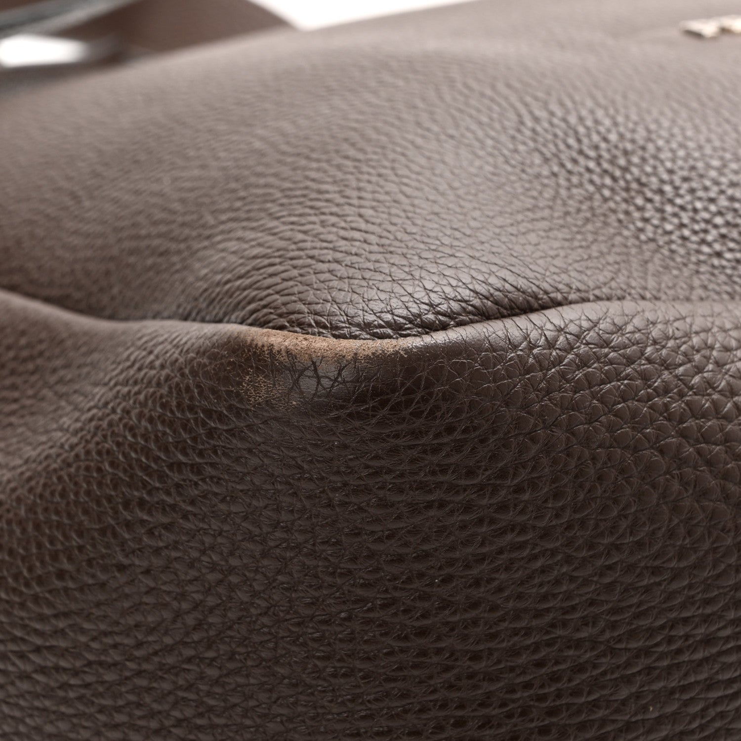 Prada Vitello Daino Drawstring Bag Brown 12 of 15