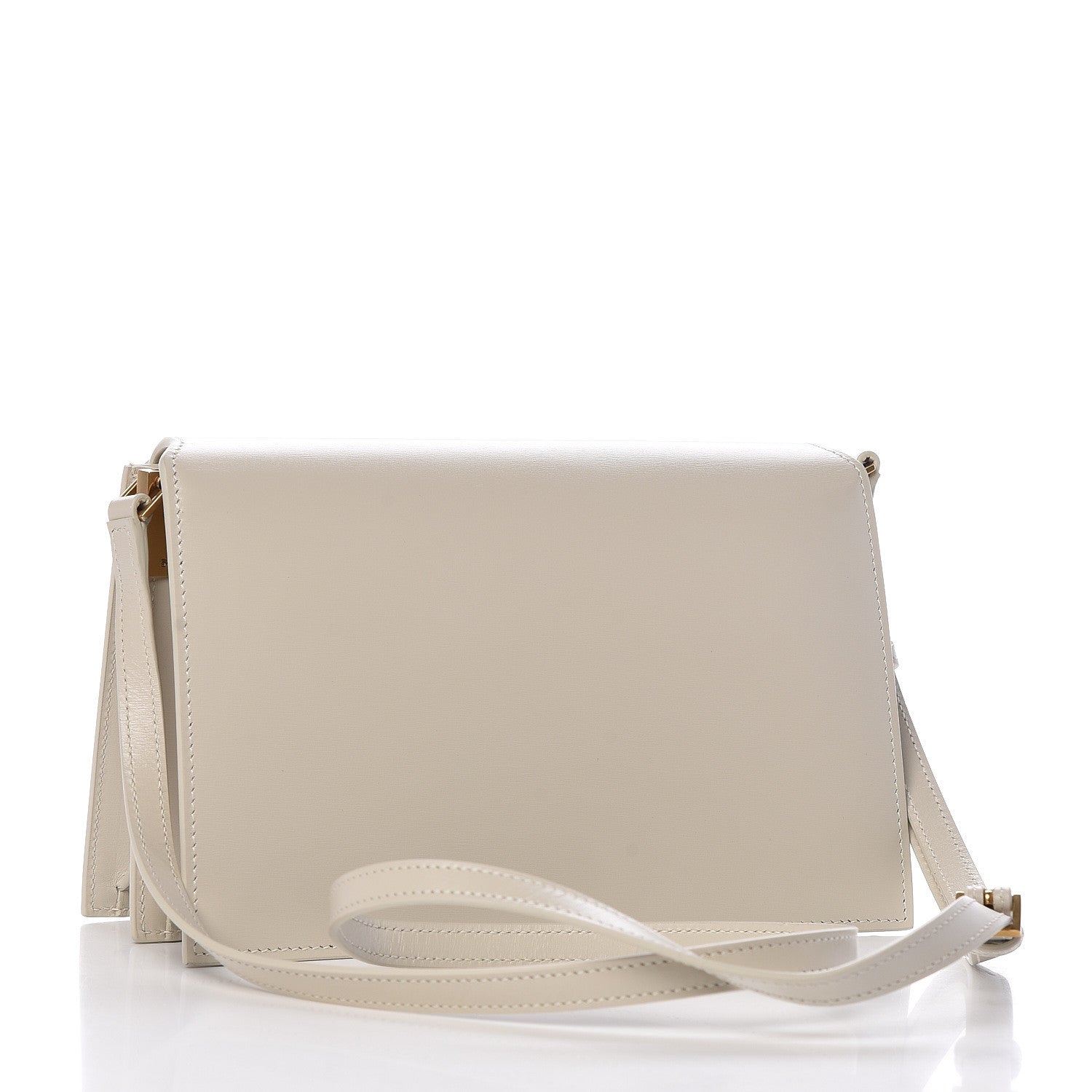 Saint Laurent Smooth Calfskin Catherine Crossbody Off White 3 of 9