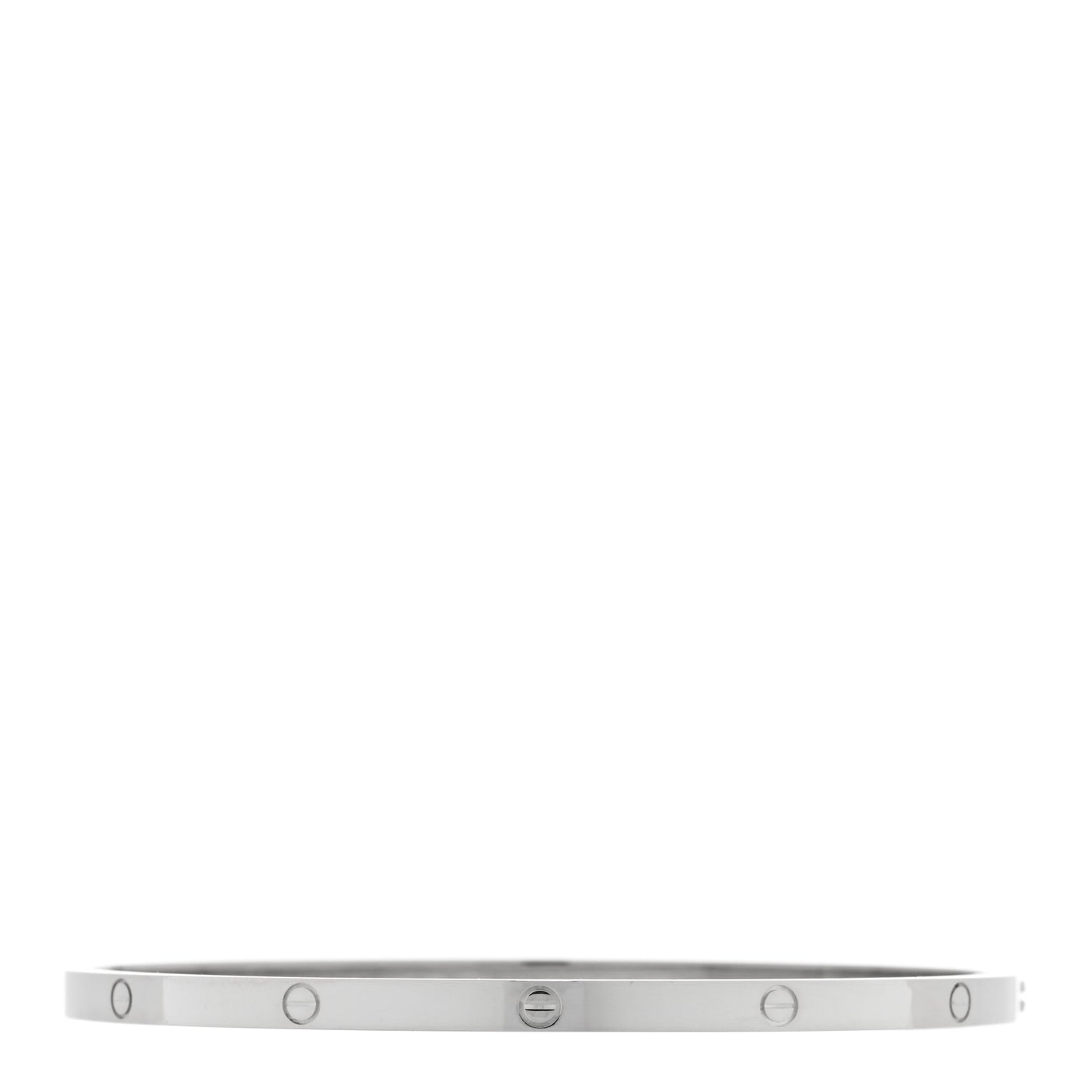 18K White Gold Small LOVE Bracelet 20