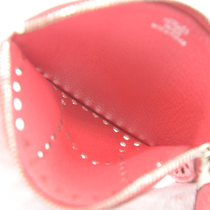 Hermes Chevre Mysore Evelyne Coin Purse Rose Tyrien 7 of 7