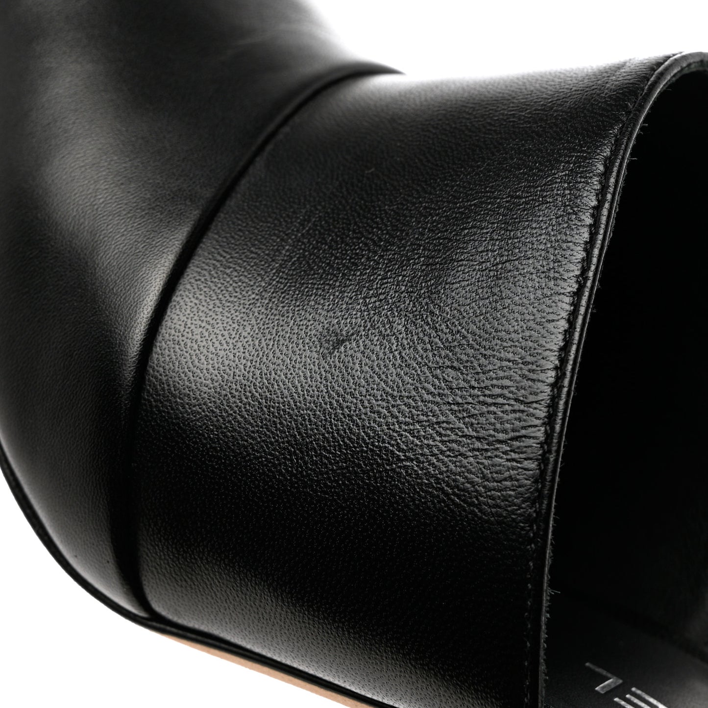Lambskin Cap Toe CC Mules 35.5 Black