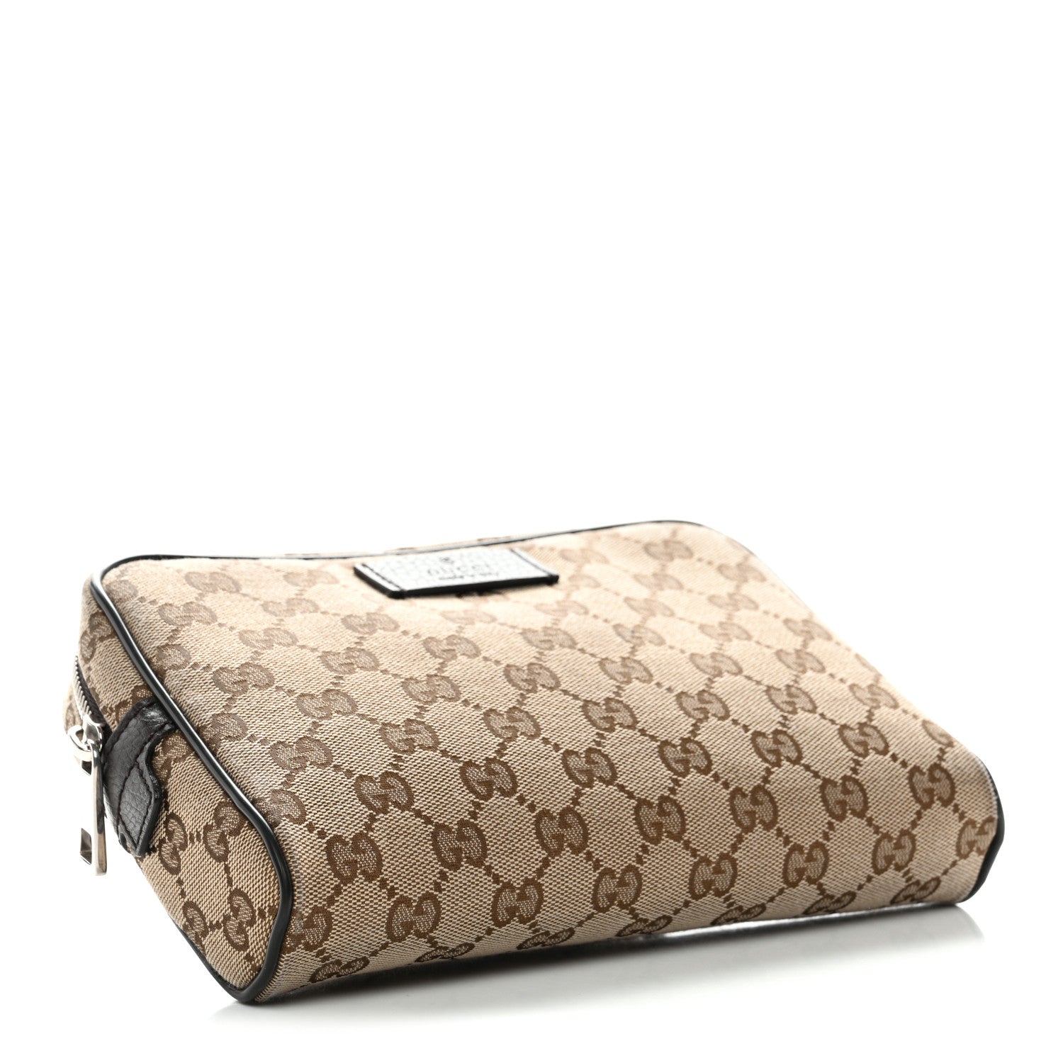 Gucci Monogram Dollar Calfskin Belt Bag Beige Ebony Testa di Moro Marrone Scuro 4 of 11
