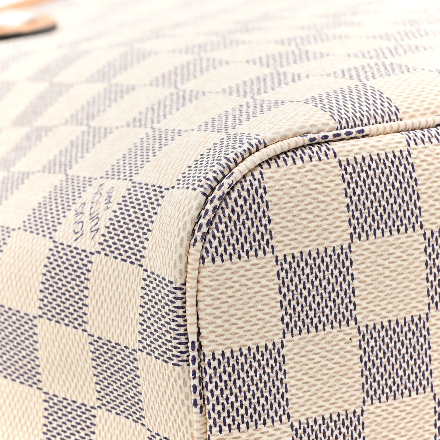 Damier Azur Braided Neverfull MM Orange