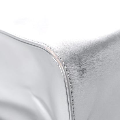 Telfar Metallic Vegan Leather Medium Shopping Bag Silver 7 of 13