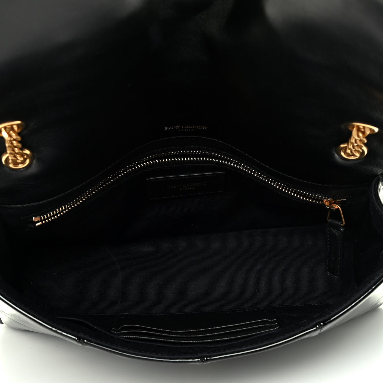 Saint Laurent Patent Patchwork Monogram Medium Jamie Black 5 of 11