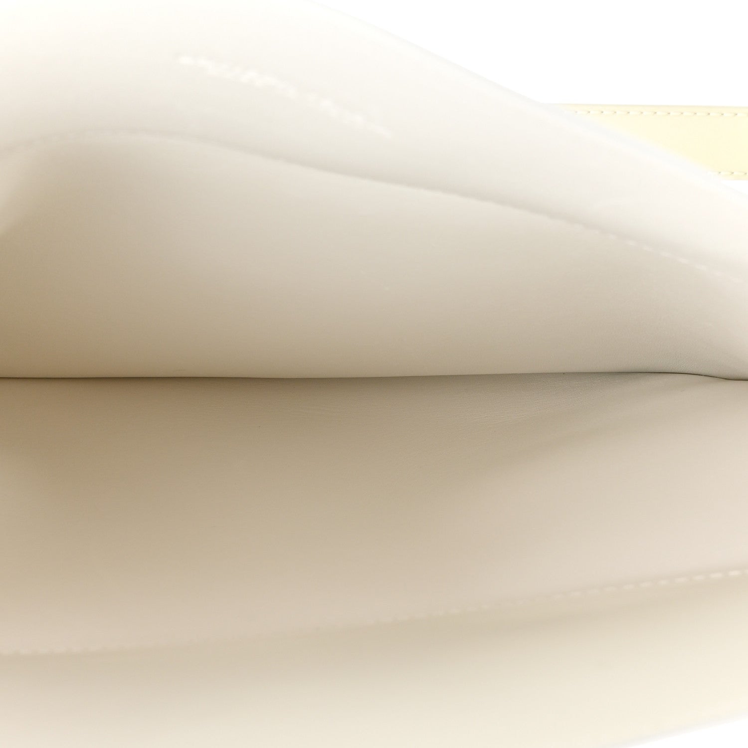 Bottega Veneta Brushed Calfskin Cradle Fold Over Shoulder Bag White Parakeet 5 of 10
