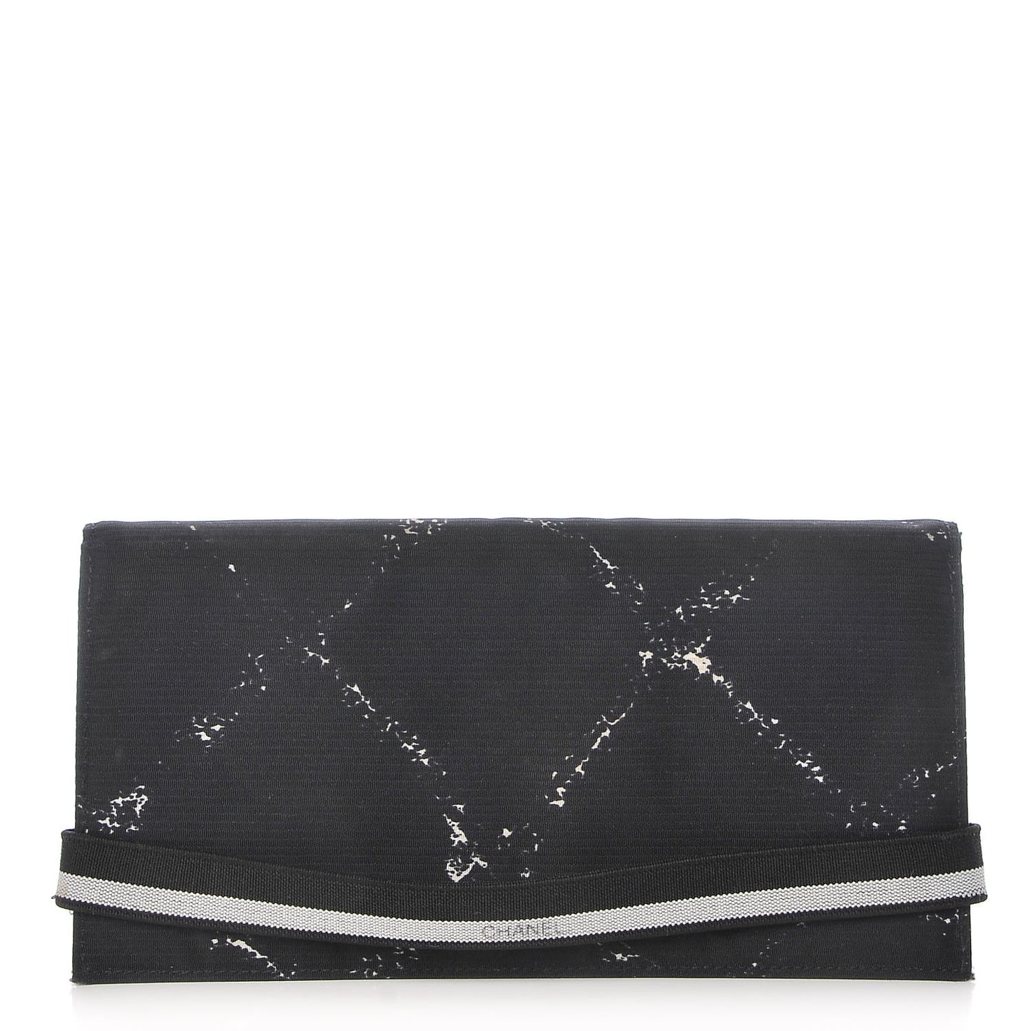 Nylon Travel Flap Wallet Black