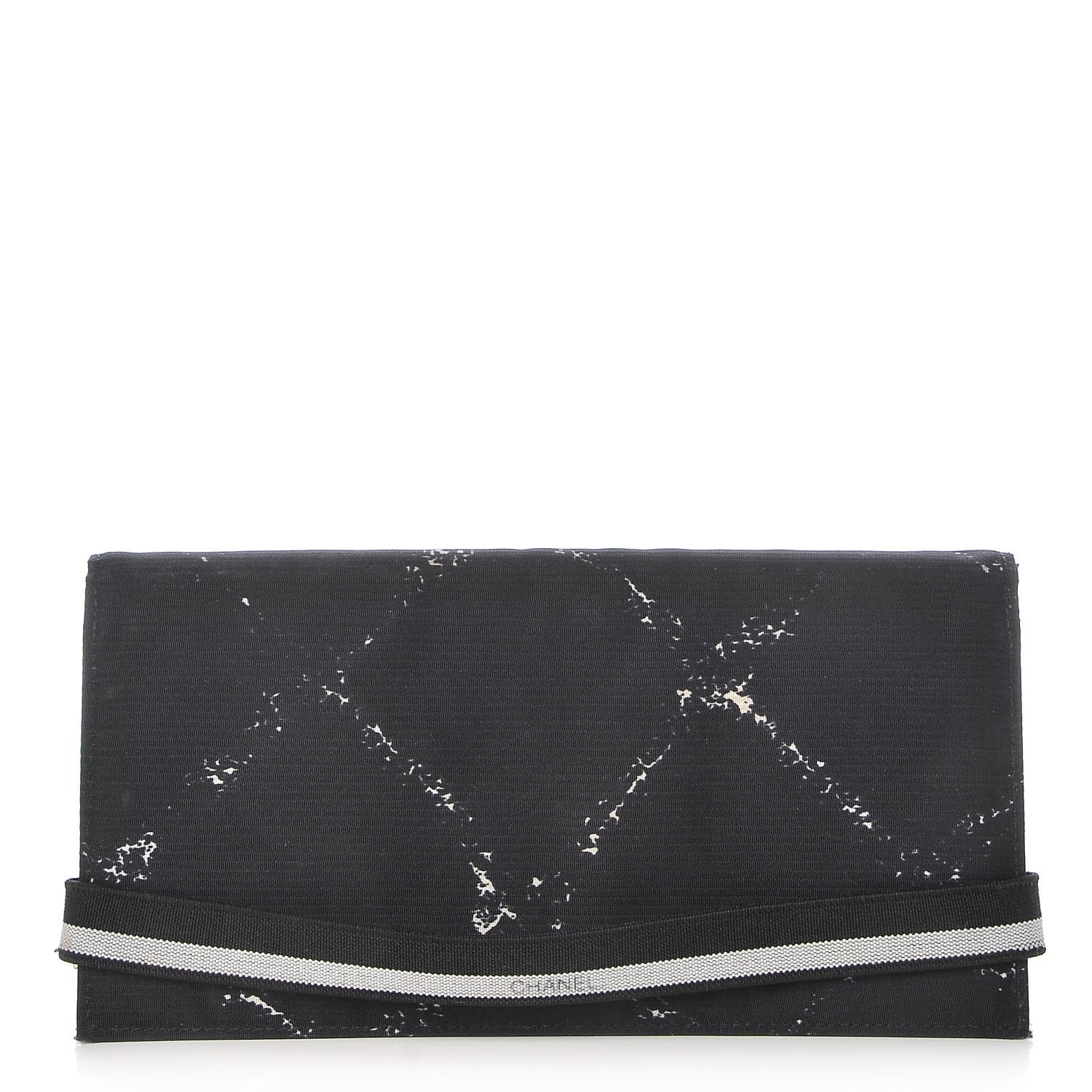 Chanel Nylon Travel Flap Wallet Black 1 of 10