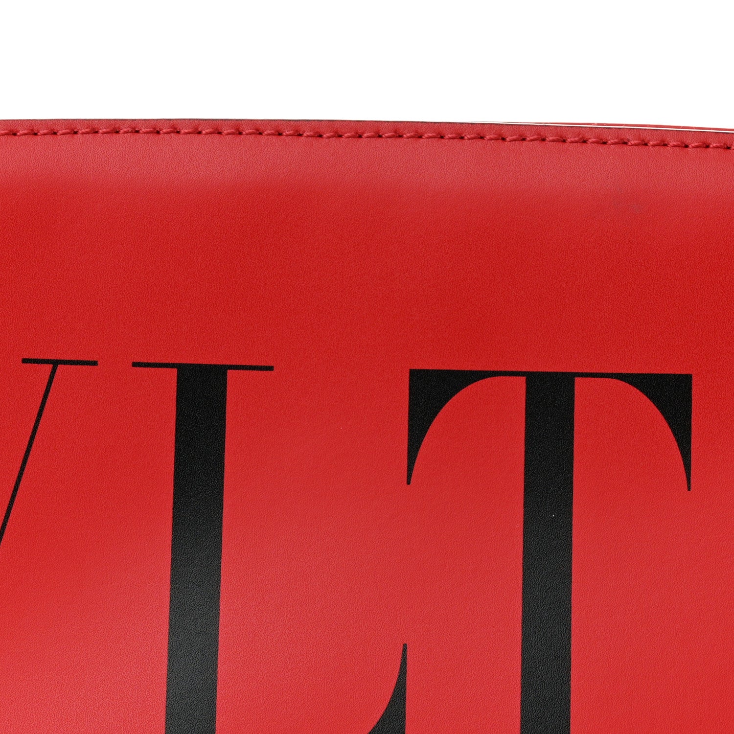 Valentino Garavani Calfskin Mens VLTN Belt Bag Pure Red Black 7 of 9