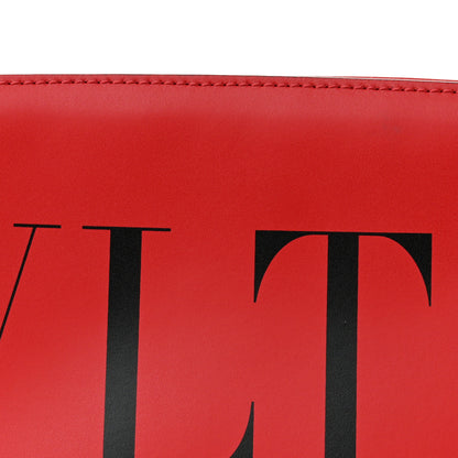 Valentino Garavani Calfskin Mens VLTN Belt Bag Pure Red Black 7 of 9