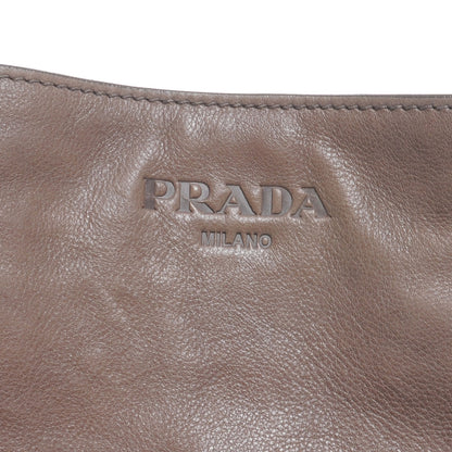 Prada Glace Calf Zippers Shoulder Bag Argilla 5 of 9