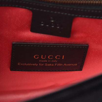Gucci Velvet Matelasse Crystal Medium GG Marmont Shoulder Bag Black 8 of 9
