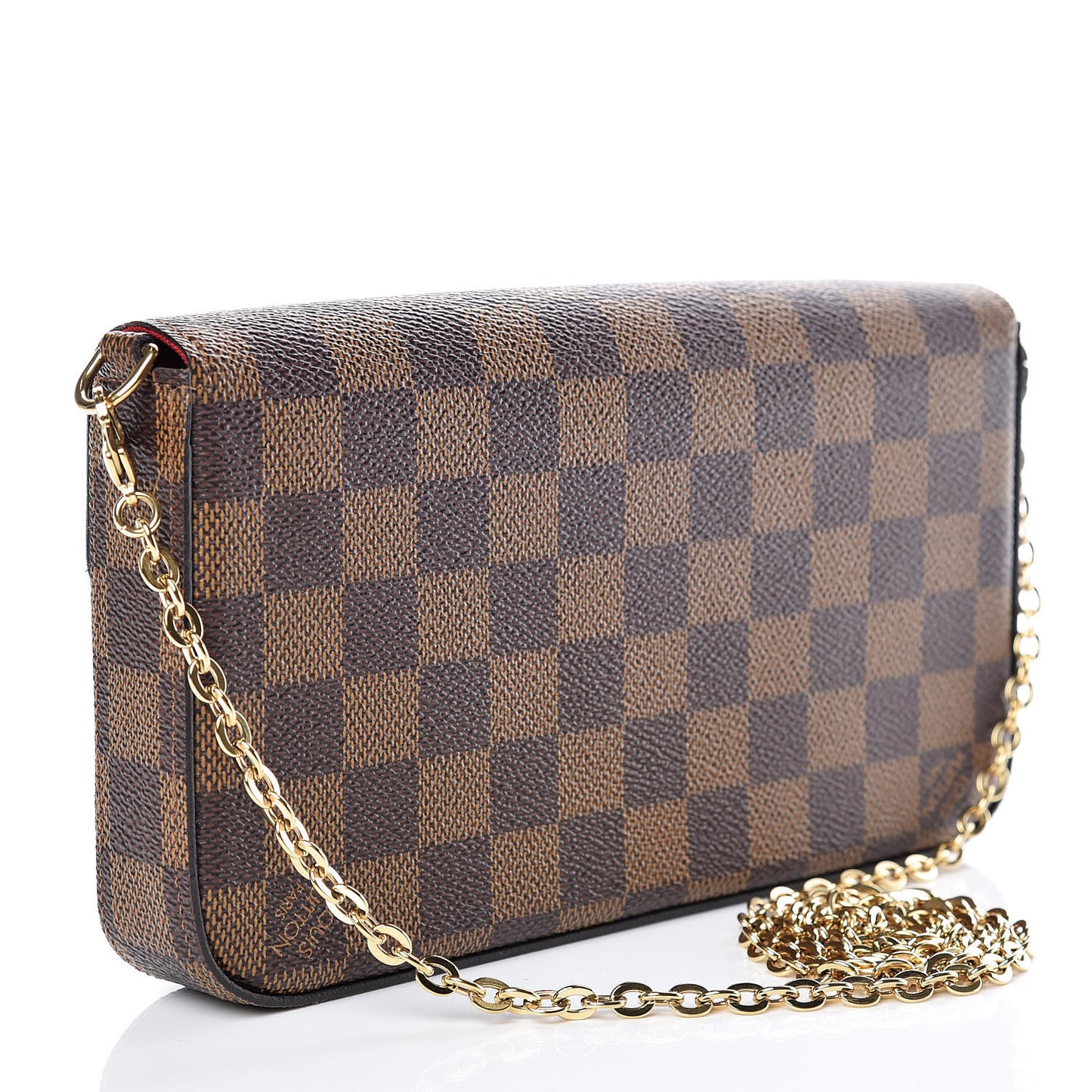 Damier Ebene Pochette Felicie Chain Wallet