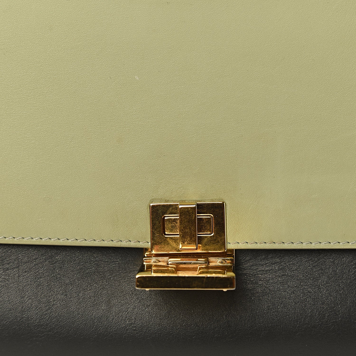 Celine Smooth Calfskin Medium Tri-Color Trapeze Pistachio 14 of 26
