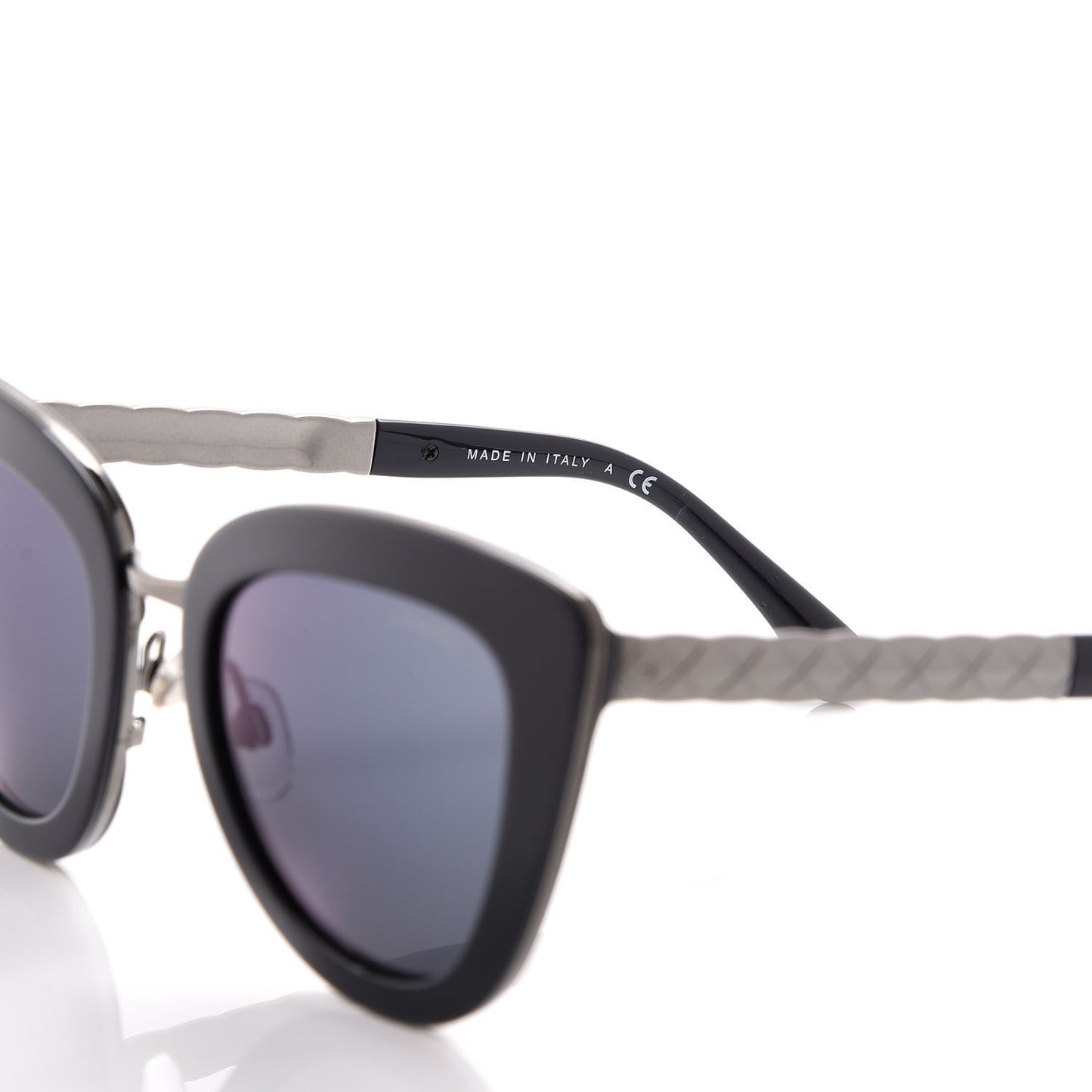 Cat Eye Quilted Sunglasses 5368 Blue