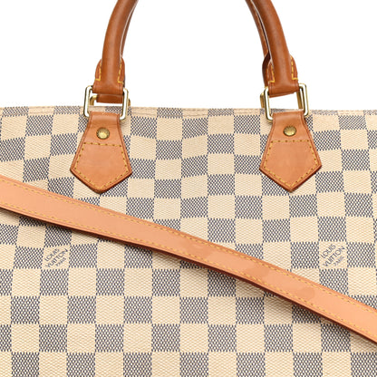 Louis Vuitton Damier Azur Speedy Bandouliere 35 10 of 16