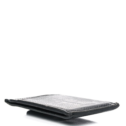 Louis Vuitton Taiga Card Holder Bill Clip Black 3 of 9