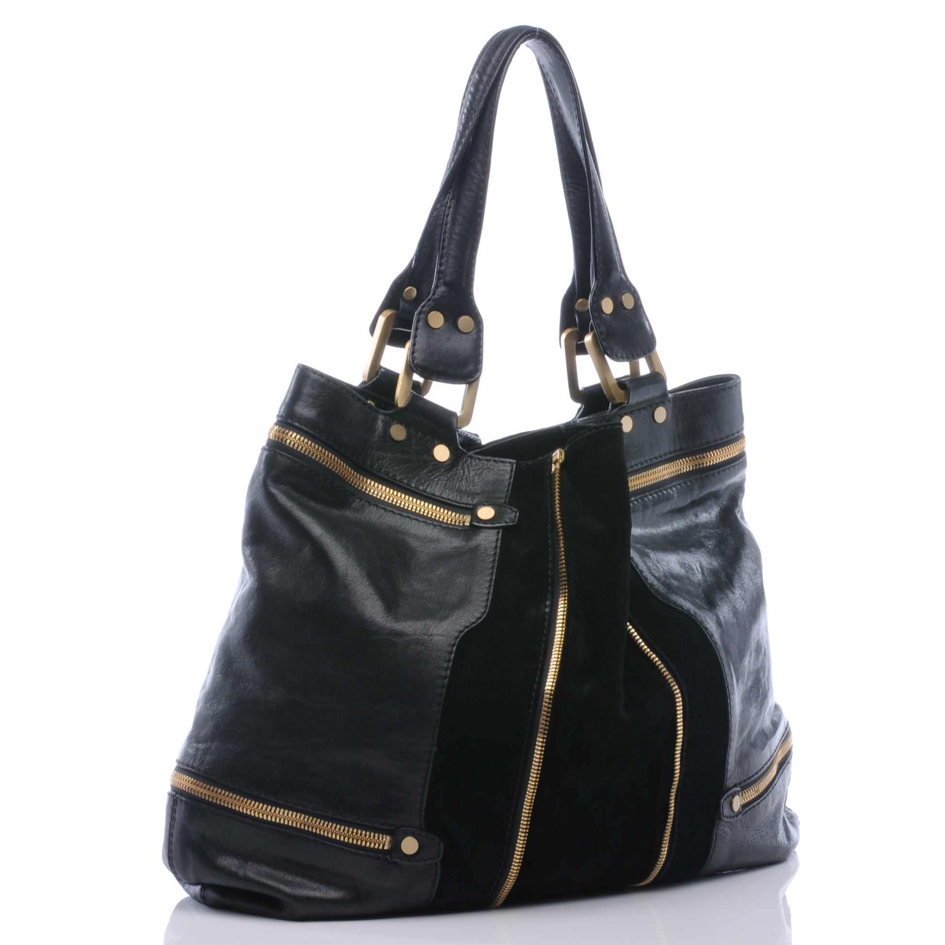 Jimmy Choo Calfskin Suede Monna L Black 4 of 7