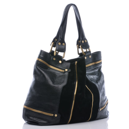 Jimmy Choo Calfskin Suede Monna L Black 4 of 7