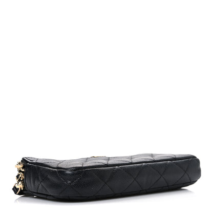 Chanel Caviar Quilted Small Clutch With Chain Black 4 of 11