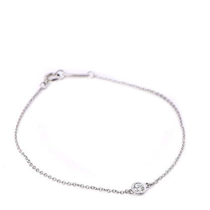 Tiffany Platinum Diamond .14ct Elsa Peretti Diamonds by the Yard Bracelet 1 of 6
