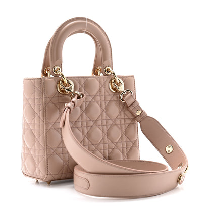 Christian Dior Lambskin Cannage Small Lucky Badges My Lady Dior Taupe 3 of 11