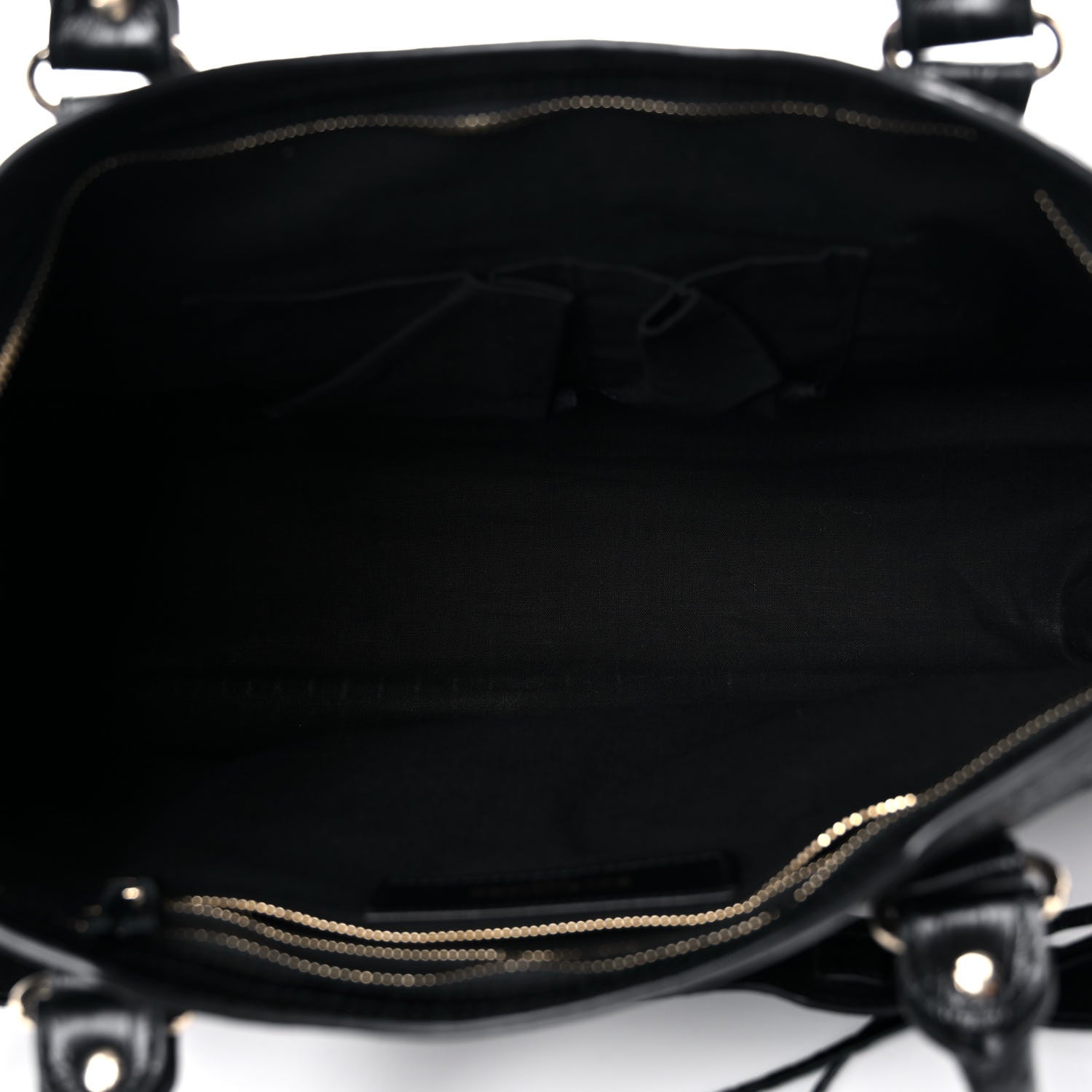 Balenciaga Calfskin Crocodile Embossed Classic Hardware City Black 5 of 13