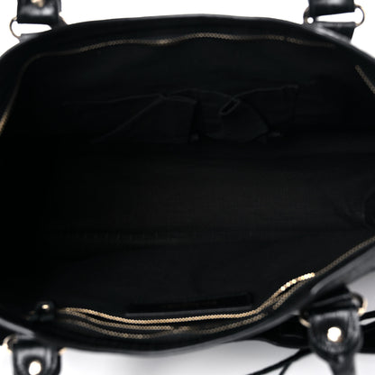 Balenciaga Calfskin Crocodile Embossed Classic Hardware City Black 5 of 13