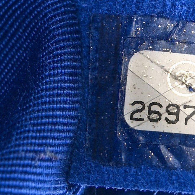 Chanel Calfskin Chevron Quilted Medium Boy Flap Blue 7 of 10