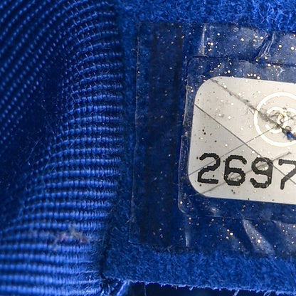 Chanel Calfskin Chevron Quilted Medium Boy Flap Blue 7 of 10