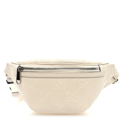 Gucci Calfskin GG Tennis Embossed Belt Bag Mystic White 1 of 10