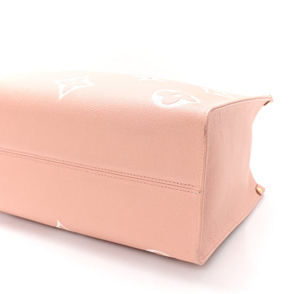 Louis Vuitton Empreinte Monogram Giant Onthego MM Rose Trianon Crème 9 of 9