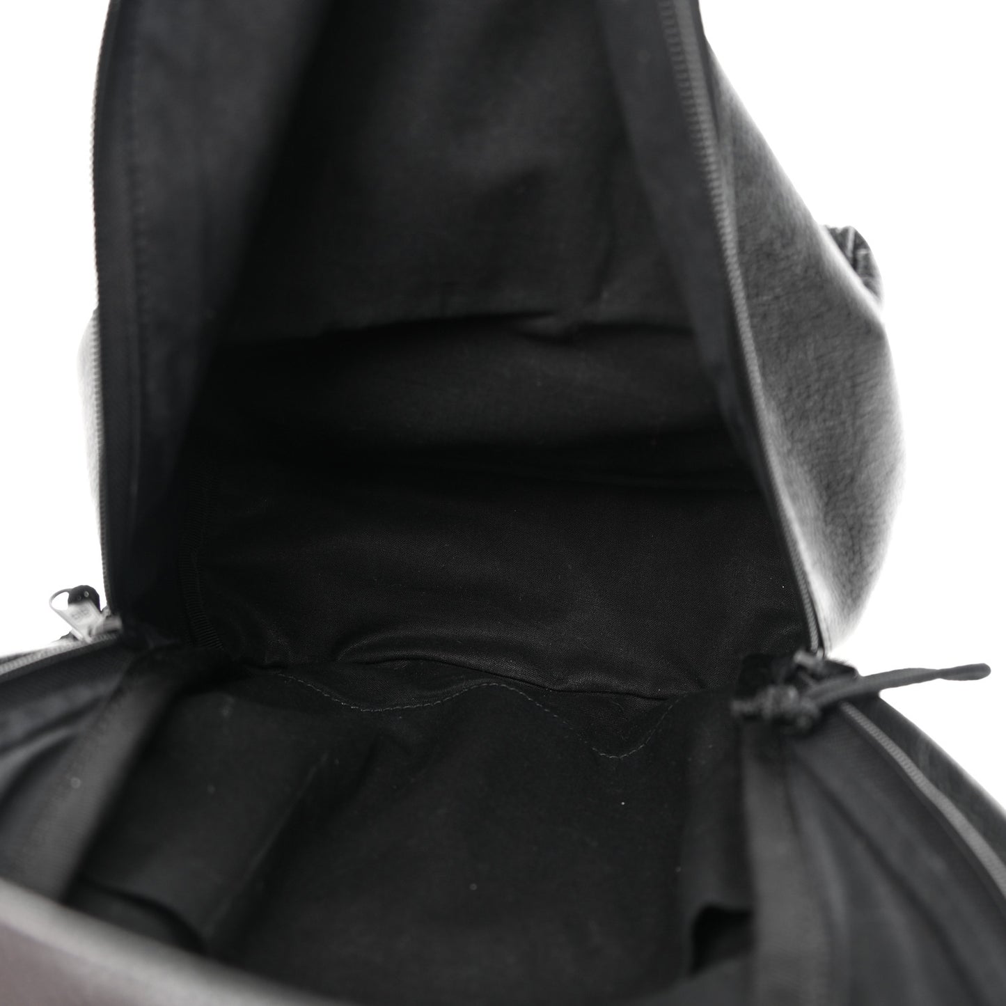 Grained Calfskin Small Explorer Backpack Black