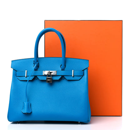 Hermes Epsom Birkin 30 Bleu Zanzibar 10 of 10